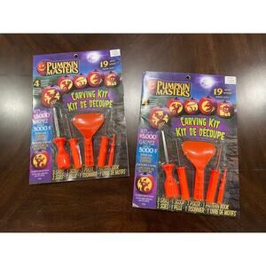 2 new Halloween pumpkin carving tool kits (still sealed)